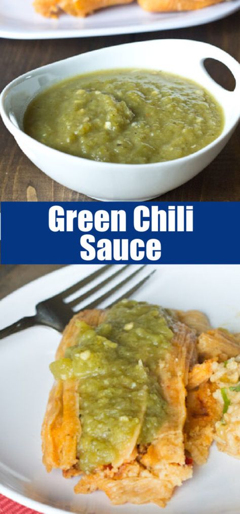 Green Chili Tamale Casserole, Mexican Green Chili Sauce, Green Chili Paste Recipe, Green Chili Sauce Recipe New Mexico, Easy Green Chili Sauce Recipe, Green Tamale Sauce, Green Chili Enchilada Sauce Recipe, Hatch Chili Sauce, Green Chili Enchilada Sauce