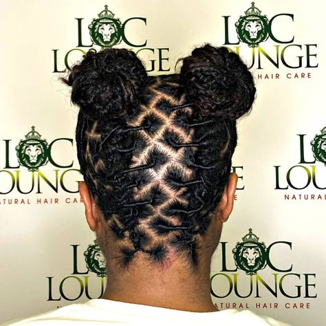 (SWIPE) Twisted Cornrows into buns 👑 Book in bio! . . . . .  #StarterLocGoat #MarcyLocdMe #MarcyLocs #LocLoungeAtl #loctician #starterlocs… Twisted Cornrows, Short Dread Styles, Lock Styles, Loc Ideas, Short Dreadlocks Styles, Dreads Styles For Women, Twist Cornrows, Locs Styles, Dreadlock Hairstyles For Men