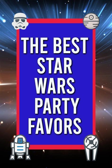 Girls Star Wars Party, Star Wars Cupcake Toppers, Star Wars Favors, Party Bag Ideas, Star Wars Party Games, Star Wars Party Favors, Toddler Party Favors, Awesome Party Favors, Star Wars Theme Party