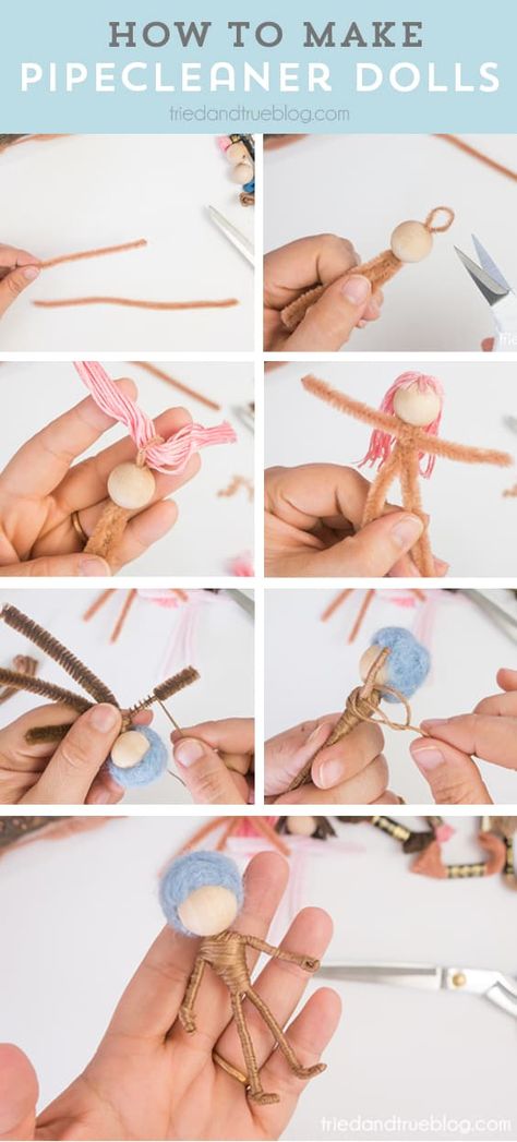 How To Display Dolls, How To Make Tassel Dolls, How To Make A Fairy Doll, Handmade Fairy Doll, How To Make Felt Dolls, Mini Doll Diy, Princess Diy Crafts, Wire Dolls Diy How To Make, Diy Fairies Doll Easy