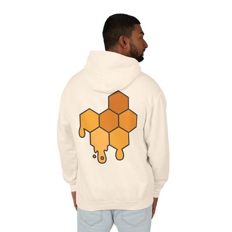 Unisex Lightweight Hooded Sweatshirt – Elegance with Bee and Honeycomb Design • #bee #sweatshirt #hoodie #hoodies #sweatshirts #design #etsy #hoodiedesign #sweatshirtdesign #etsyprocess #digusshop #beedesign #shop #shopping #etsyseller #newseason Bee Sweatshirt, Sweatshirts Design, Honeycomb Design, Bee Design, Sweatshirt Designs, Hoodie Design, Sweatshirt Hoodie, Honeycomb, Hooded Sweatshirt