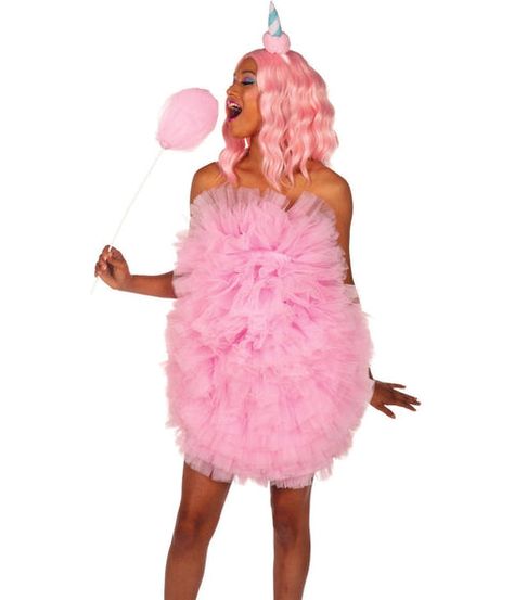 Cotton Candy Costume Dress: Women's Halloween Outfits | Tipsy Elves Cotton Candy Costume, Candy Costume, Home Halloween Costumes, Halloween Costumes For Sale, Super Sweet 16, Candy Costumes, Tipsy Elves, Pink Headbands, Sweet 16 Parties