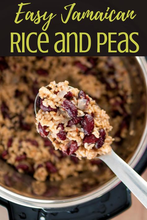 How To Make Jamaican Rice And Peas, Rice And Peas Instant Pot, Jamaican Rice And Peas Rice Cooker, Rice And Peas Jamaican Instant Pot, Rice Peas Jamaican, Jamaica Rice And Peas, Jamaican Rice And Peas Instant Pot, Peas And Rice Caribbean, Jamaican Beans