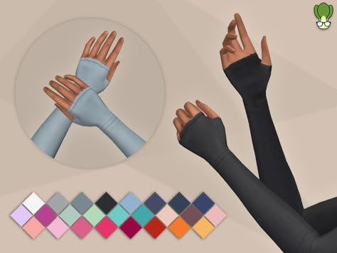 The Sims Resource - Handsocks #1 Sims 4 Undershirt Accessory, Sims 4 Cc Gloves, Mod For Sims 4, Long Black Gloves, Sims 4 Cheats, Sims 4 Cas Mods, Hand Socks, Sims Packs, Pelo Sims