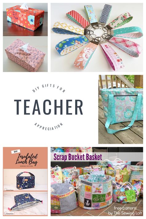 DIY Teacher Gifts from the Heart - Fairfield World Blog Fabric Teacher Gifts, Teacher Gifts Sewing, Sewing Teacher Gifts Ideas, Gifts To Sew For Teachers, Sewing Projects For Teachers Gifts, Teacher Sewing Projects, Teacher Gifts To Sew, Sew Teacher Gifts, Sewn Teacher Gifts