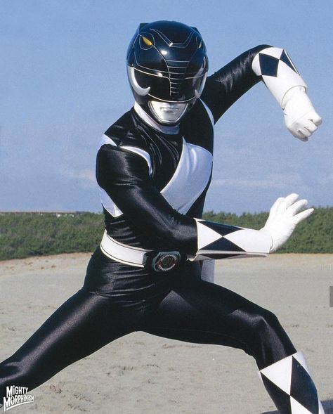 Black Ranger Power Ranger Black, Original Power Rangers, Black Ranger, Power Rangers Cosplay, Logo Game, Power Rangers Art, Go Go Power Rangers, Green Ranger, Mighty Morphin Power Rangers