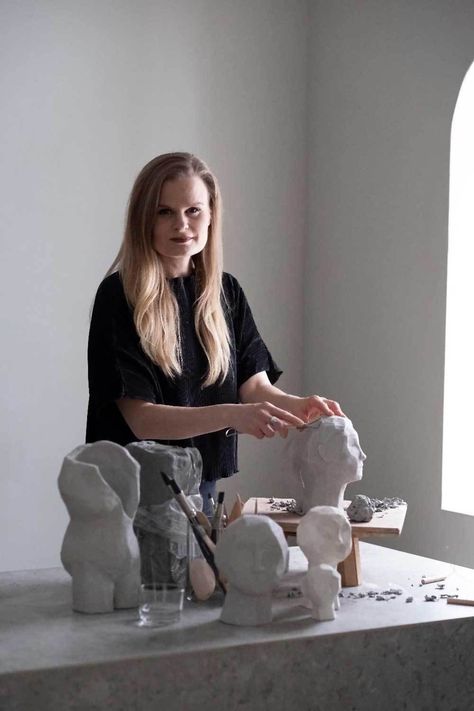 Profile - sculptor Kristiina Haataja | These Four Walls Dutch House, Artist Branding, Inspiring People, Fourth Wall, Human Poses, Studio Ideas, Clay Figures, Business Coach, Modern Sculpture