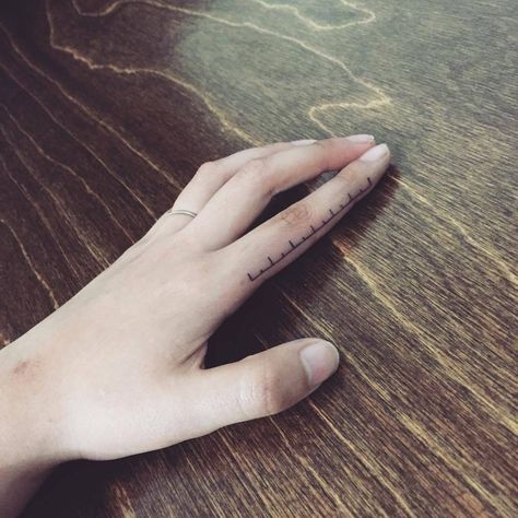 Ruler Finger Tattoo, Finger Ruler Tattoo, Faded Hand Tattoos, Ruler Tattoo Finger, Left And Right Tattoos, Ruler Tattoo, Tattoos Photo, Colorful Tattoos, Small Finger Tattoos