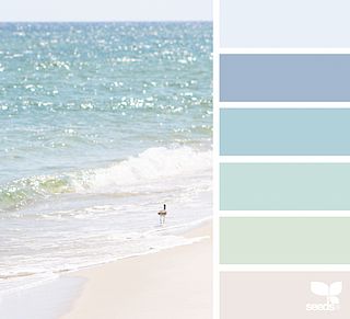 Bedroom Green And Blue, Beach Color Palettes, Seeds Color, Color Boards, Wedding Colour, Interior Room, Coastal Colors, Beach Color, Design Seeds