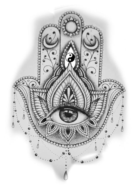 Hamsa Tattoo Design For Women, Fatima Hand Tattoo, Tattoo Main, Mandala Tattoos For Women, Hamsa Tattoo Design, Butterfly Neck Tattoo, Hamsa Hand Tattoo, Chest Tattoo Ideas, Wrist Tattoo Ideas