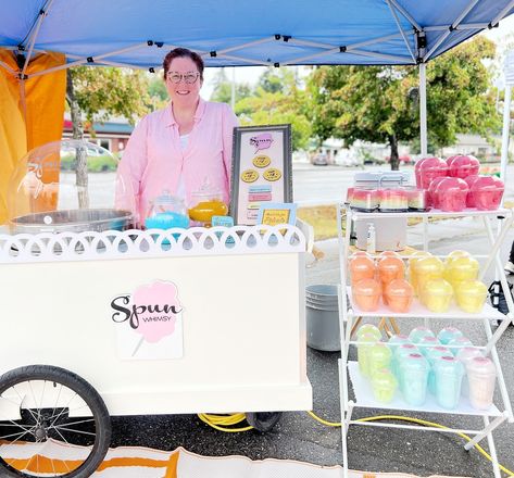 A rainbow of flavors is available today for the End of Summer Pop Up at @trellis_boutique! It may be grey, but there’s nothing that says summer quite like cotton candy. Come visit us today and tomorrow from 11am to 5pm - Pacific and 165th in Spanaway! #cottoncandy #eventideas #birthdaycakeideas #cottoncandycart Cotton Candy Business, Cotton Candy Bar, Cotton Candy Stand, Cotton Candy Cart, Candy Business, Candy Stand, Candy Cart, End Of Summer, A Rainbow