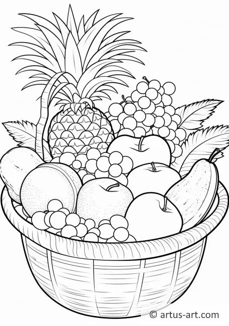 Nature Coloring Pages » Free Download » Artus Art Fruit Basket Drawing, Nature Coloring Pages, Modele Zentangle, Drawing Fruit, Fruit Coloring, Free Coloring Pages For Kids, Dragon Zodiac, Basket Drawing, Food Coloring Pages