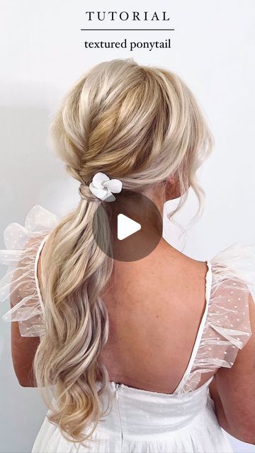 Bridal Ponytail, Clip Extensions, Long Hair With Layers, Haircuts For Long Hair With Layers, Updo Tutorial, Fast Hairstyles, Hair With Layers, Low Ponytail, Clip In Extensions