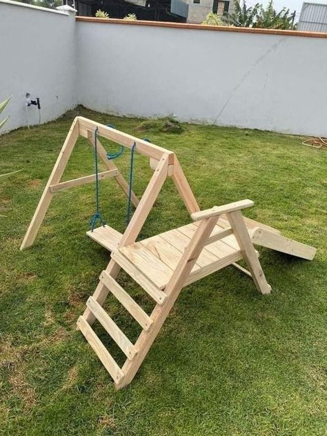 Active Kids Room, Wood Playground, Children's Playground Equipment, Wooden Playground, Kids Backyard Playground, Backyard Kids Play Area, Montessori Diy, Wood Crafts Kids, Kids Cafe