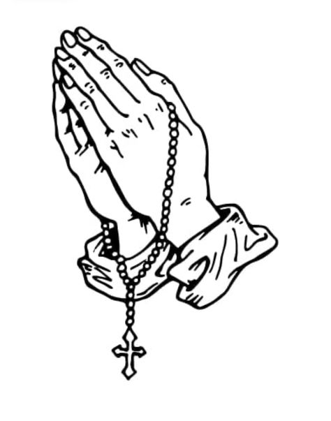 Drawing Of Praying Hands, Prayer Hands Drawing, Praying Hands Clipart, Praying Hands Drawing, Man Praying, Rosary Tattoo, Hand Clipart, Prayer Hands, Inspo Art