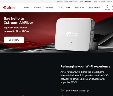 Airtel Xstream AirFiber plans 2024: price, unlimited data speed, OTT benefits and more | 91mobiles.com Wynk Music, Unlimited Data, Fast Internet, Fiber Optic Cable, Detailed Plans, Internet Speed, New Mobile, Key Details, Fiber Optic