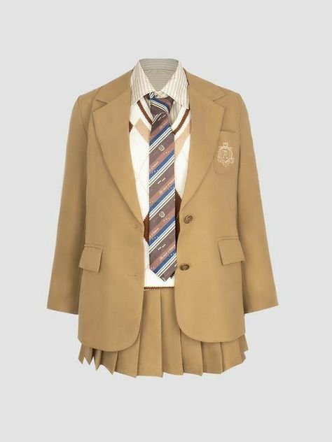 Vest Uniform, Light Academia Outfit, School Uniform Outfits, School Uniform Fashion, Academia Outfits, Preformance Outfits, Fashion Top Outfits, Kawaii Fashion Outfits, Uniform Fashion