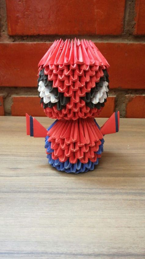 Spiderman ~ Marvel 👊🙌🌇 (Origami 3D) Spiderman Origami, Origami 3d, 3d Origami, Marvel Spiderman, Diy Paper, Spiderman, Origami, Novelty Lamp, Barcelona