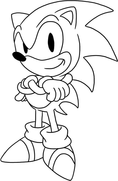 Sonic The Hedgehog Coloring Pages: Here is a collection of the some of the best sonic the hedgehog pictures to color. Sonic the hedgehog coloring pages to print is a wondrous pre-reading activity for your kids. Sonic The Hedgehog Coloring Pages, Sonic The Hedgehog Coloring, Easy Cartoon Characters, Hedgehog Colors, How To Draw Sonic, Drawing Cartoon Characters, Cartoon Coloring Pages, Simple Cartoon, Disney Coloring Pages