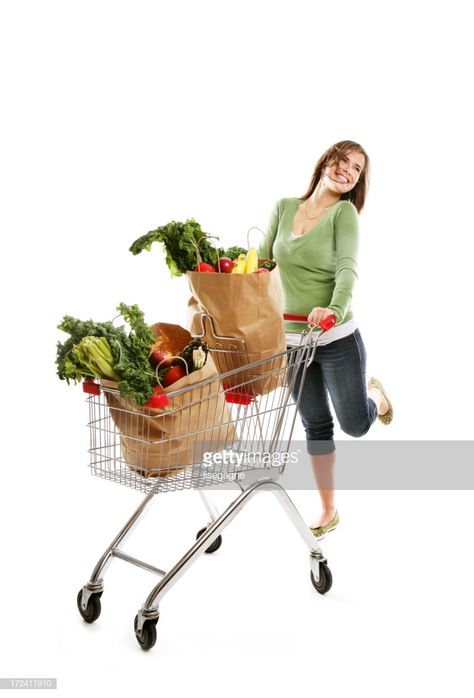 Woman Jumping, Mom Characters, Authentic Woman, Grocery Basket, Photo Woman, People Poses, Character Collection, Free Stock Photos Image, Shopping Basket