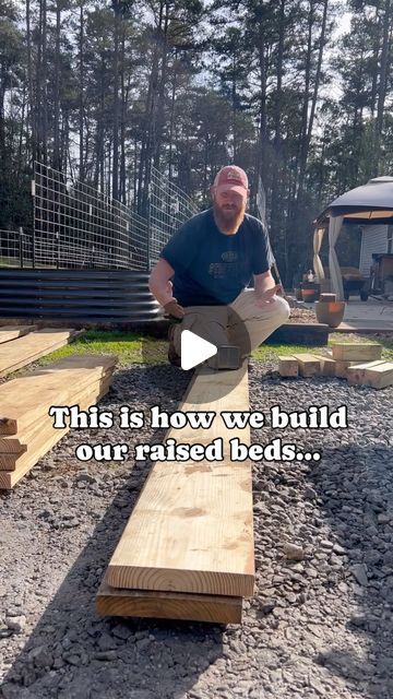 Amber Benge 🌻 Grace Walk Farm on Instagram: "This is how we build raised beds… 🌱 We like the 4x8 size best. It’s easy to access from either side and you can easily grow 2-3 “rows” per bed. 🌱 We prefer using pine or treated lumber. But cedar, stone, metal, bricks, or even concrete blocks can work. Use what you’ve got! 🌱 Your raised bed should be at least 10 inches deep for strong root development. If your beds don’t have a bottom, the soil will gradually improve below your bed, giving you fertile soil to work with on a deeper level in future years. 🌱 Your Garden = Your Rules! Build it the way you want and grow what you want. This is just a look at how WE do it. But there’s no right or wrong way to build a garden. 👉 Grab a FREE copy of my book “The Garden Guide” to see my diagrams o Cement Block Raised Garden Beds, Brick Raised Garden Beds, Stone Raised Beds, Build A Garden, Garden Plot, Texas Garden, Building Raised Beds, Metal Raised Garden Beds, Instagram Recipes