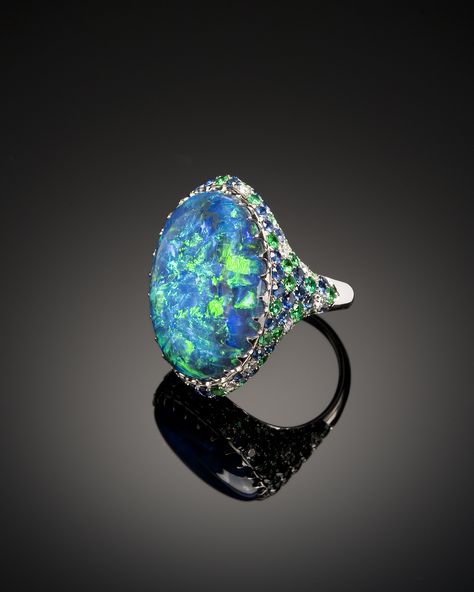 Black opal jewelry