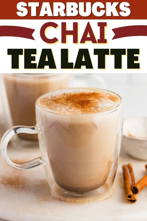 Skip the drive-thru with this Starbucks chai tea latte copycat recipe! It's easy, sweet, spicy, and delicious! Chi Latte, Starbucks Chai Tea Latte Recipe, Starbucks Chai Tea, Tazo Chai Tea, Chi Tea, Chia Tea, Starbucks Chai, Chai Latte Starbucks, Chai Tea Latte Starbucks