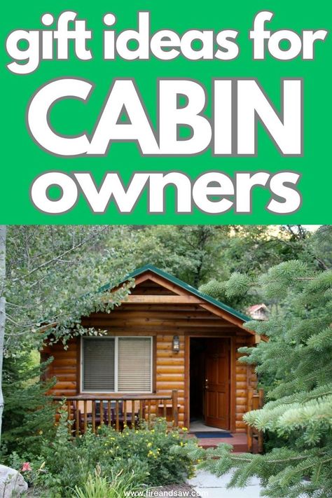 ideas for cabin gifts Gifts For Cabin Owners, Cabin Gifts Ideas, Cabin Gift Ideas, Cabin Gift Basket, Cabin Must Haves, Hunting Camp Ideas, Small Cabin Decorating Ideas, Cabin Essentials, Winter Cabin In The Woods