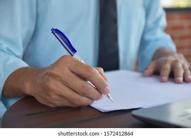 Hand Hold Pen Writing On Document Stock Photo (Edit Now) 1924118120 Hand Holding Pen, Holding Pen, Lds Mission, Hand Hold, Web Research, Pen Writing, Tech Job, Buying Your First Home, Making The First Move