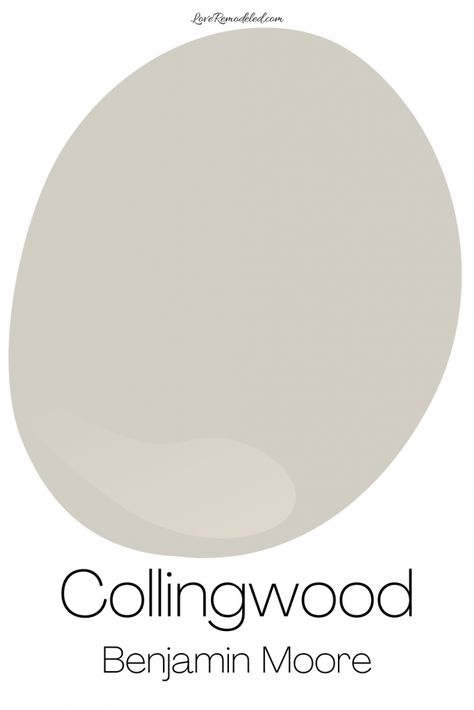 Collingwood Benjamin Moore, Benjamin Moore Collingwood, Sherwin Williams Greige, Warm Grey Paint Colors, Balboa Mist, Warm Gray Paint, Light Grey Paint Colors, Light Paint Colors, Purple And Beige