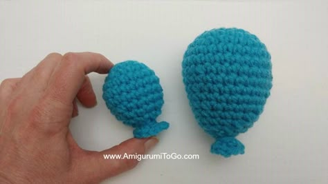 Crochet Balloons, Amigurumi Balloon, Crochet Water Balloons, Crochet Balloon, Balloon Pattern, Small Balloons, Crocheted Toys, Crochet Teddy Bear Pattern, Mini Balloons