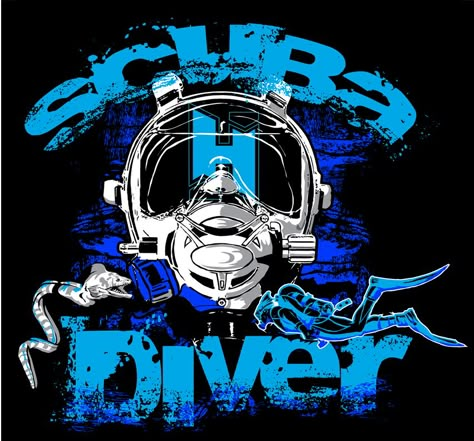 Scuba diving shirt design by pinoyazkals71-39665 - Designhill Book And Magazine Design, Facebook Cover Design, Pirate Art, Special Force, Shirt Design Inspiration, Scuba Diver, Magazine Layout, Graphic Design Services, Magazine Design