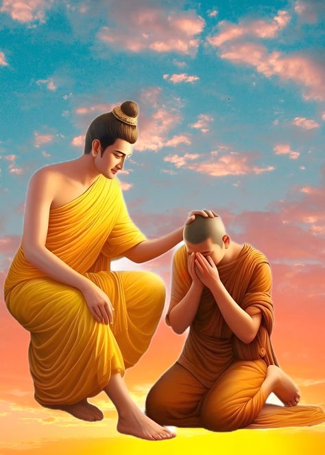 Buddha Pictures Beautiful, Village Scene Drawing, Buddha Pictures, Buddha Artwork, Beautiful Beach Pictures, Whatsapp Profile Picture, Scene Drawing, Whatsapp Profile, Happy Birthday Photos