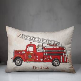 Fire Truck Bedroom, Truck Bed Date, Fire Truck Room, Big Boy Bedrooms, Barn Wood Crafts, Cute Themes, Big Boy Room, Fire Truck, Cushion Pads