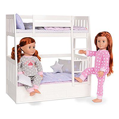 Our Generation "Dream Bunks" Doll Doll Bunk Beds, My Life Dolls, American Girl Doll Bed, Bunk Bed Sets, My Life Doll, American Girl Doll Sets, Our Generation Doll, American Girl Doll Stuff, Generation Dolls