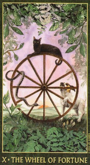 Wheel of fortune Wheel Of Fortune Aesthetic, Wheel Of Fortune Tarot Tattoo, Tarot Background, Tarot Card Wheel Of Fortune, Forest Folklore, The Wheel Of Fortune Tarot, Fortuna Goddess, Wheel Of Fortune Tarot, All Tarot Cards