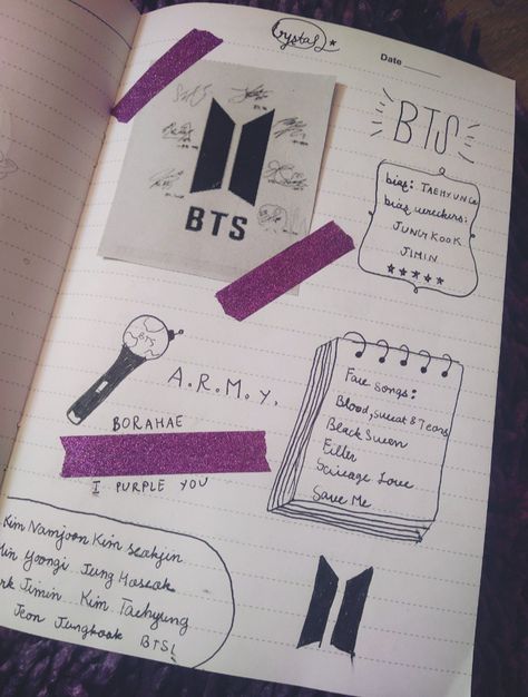 An army's journal be like- Day Journal, Army Day, Bts Song Lyrics, Song Lyrics Beautiful, Diy Arts And Crafts, First Page, Bts Army, Diy Art, Song Lyrics