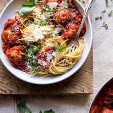 Tomato And Ricotta, Half Baked Harvest Recipes, Sundried Tomato, Harvest Recipes, Half Baked, Half Baked Harvest, Turkey Meatballs, Linguine, Dried Tomatoes