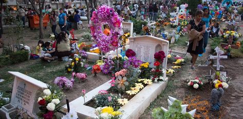 Many in the Western world lack the explicit mourning rituals that help people deal with loss. On Day of the Dead, two scholars describe ancient mourning practices. Halloween Around The World, Roadside Memorial, Visiting Mexico City, Mexico Day Of The Dead, Pet Cemetery, Mexican Holiday, Visit Mexico, México City, Ancient Cultures