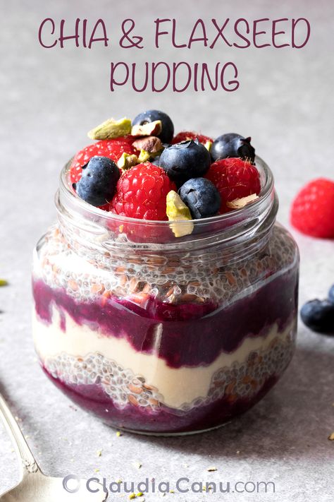 This chia and flaxseed pudding is a healthy option suitable for any diet as it’s vegan, gluten-free and dairy-free. #chia seed recipes #chia pudding #chia seeds benefits #healthy pudding #flax seed recipes #flax seed recipes breakfast #recipes with flax seed #flax seed breakfast #chia flax seed recipes #recipe breakfast #healthy #breakfast recipe #breakfast brunch #clean breakfast #healthy food for breakfast #heslthy breakfast #breakfast to go recipes #breakfast healthy | www.claudiacanu.com Flax Seed Pudding, Flaxseed Pudding, Cold Breakfast, Chia Seed Recipes, Healthy Brunch, Flax Seed Recipes, Sausage Recipe, Breakfast Sausage, Vegetarian Meal