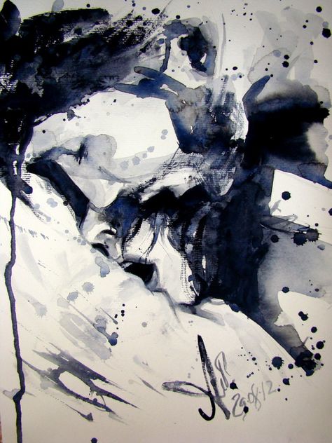 Dart, Abstract Painting, Black And White, White, Black, Art