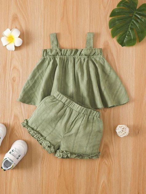 https://youtu.be/1gYsBdVcGz8 Cotton Frocks For Kids, Shorts For Kids, Toddler Wearing, Green Cute, Kids Dress Patterns, Kids Dress Wear, Summer Baby Clothes, Baby Girl Shorts