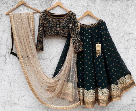 Simple Lehenga, Georgette Lehenga, Indian Outfits Lehenga, Lehnga Dress, Salwar Kamiz, Indian Gowns Dresses, Indian Lehenga, Ghagra Choli, Indian Gowns