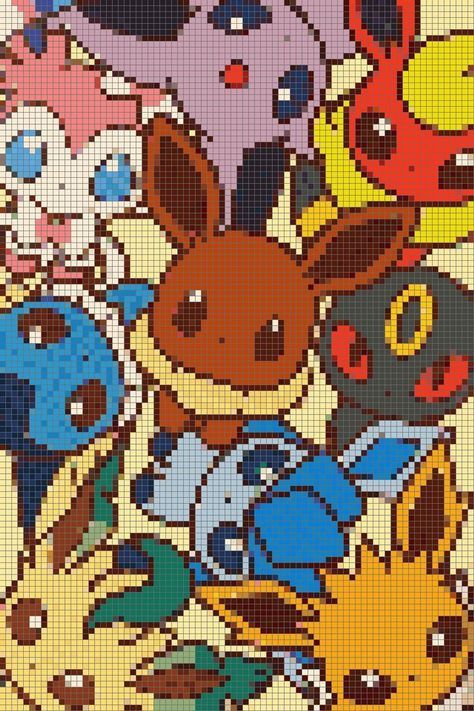 Grid Art Design, C2c Pokemon, Pixel Art Templates Pattern, Pixel Art Difficile, Cross Stitch Pokemon, Anime Cross Stitch Patterns, Pixel Art Pattern Design, Pokemon Pixel Art, Anime Cross Stitch