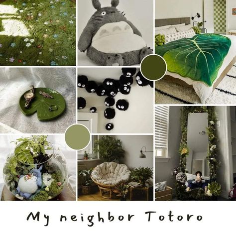 Totoro Bedroom, Totoro Nursery, Apartment Nursery, Fairycore Room, Zestaw Ikon, Basement Inspiration, Baby Room Inspiration, Nursery Room Inspiration, Pinterest Room Decor