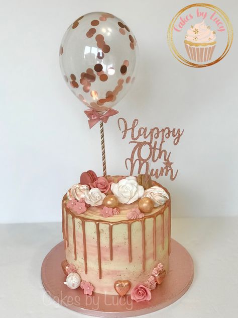 70th Birthday Cakes For Mom, 70th Bday Cake For Mom, 70th Bday Cake Ideas, Rose Gold 70th Birthday Party Ideas, Cake Designs For 70th Birthday, Mom 70th Birthday Cake, 70th Bday Cake, 70th Birthday Cake For Women Mom, 70th Birthday Ideas For Mom Cake Mothers