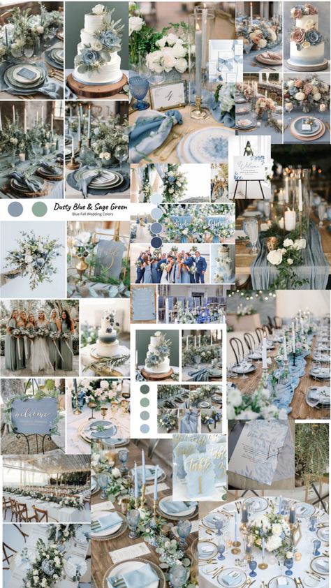 Wedding Color Schemes Blue, Chinoiserie Wedding, Wedding Theme Color Schemes, Wedding Color Schemes Spring, Blue Green Wedding, Baby Blue Weddings, Wedding Collage, Wedding Color Pallet, Dream Beach Wedding