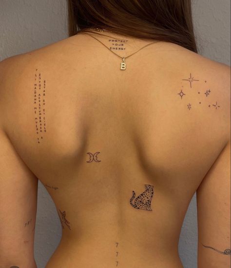 Partynextdoor Tattoo, Tattoo Espalda Mujer, Tattoo Espalda, Small Back Tattoos, Leopard Tattoos, Small Girly Tattoos, Petit Tattoo, Saved Tattoo, Leg Tattoos Women