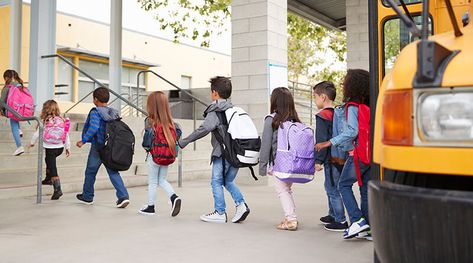 Authorities are implementing biometrics in schools to secure premises after many unwanted incidents like a terrorist attack or vandalism in recent years. Kids Bus, Bus School, Starting Kindergarten, School Elementary, School Enrollment, Kindergarten Readiness, School Safety, Social Emotional Skills, Charter School