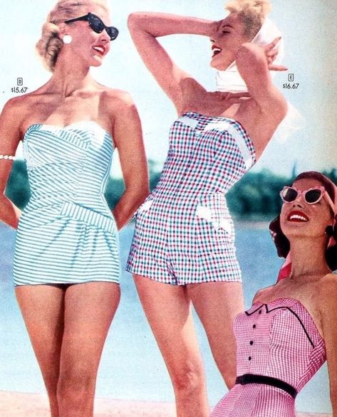 60s Beach Fashion, 60s Beach, 50s Beach, 50s Summer, Beachy Girl, Summer Moodboard, Coastal Fashion, Fashion 50s, Beach Read